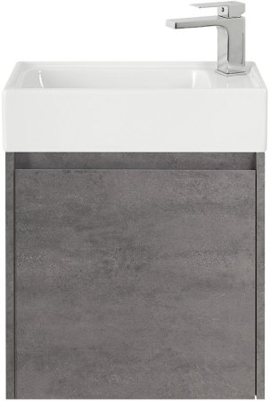 Тумба с раковиной BelBagno KRAFT MINI-500/260-1A-SO-CG-R Cemento Grigio 