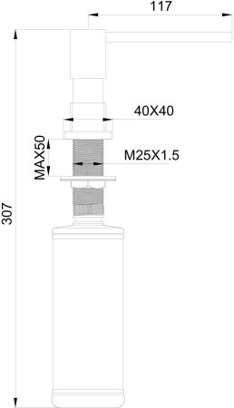 Дозатор мыла WONZON & WOGHAND, Белый матовый (WW-88SD01-MW) 