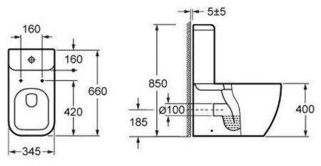 Унитаз BelBagno Alpina BB10100CP без бачка и сиденья 