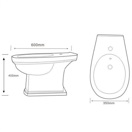 Биде Boheme Vogue 943 Белое 