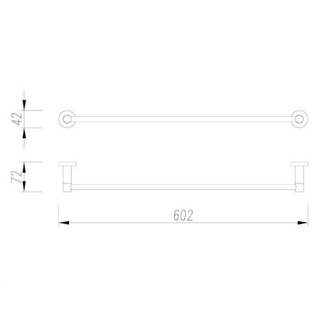 Полотенцедержатель Omnires Modern Project MP60216NI никель 