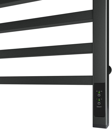 Полотенцесушитель электрический Point Вега PN71858GB П9 500x800, диммер справа, графит блеск 