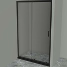 Душевая дверь BelBagno Uno 120 UNO-195-BF-1-120-C-NERO профиль Черный матовый стекло прозрачное