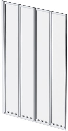 Шторка на ванну AM.PM Like 100 W80BS-100-140CT профиль Хром стекло прозрачное 