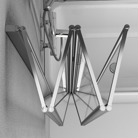 Шторка на ванну AM.PM Like 100 W80BS-100-140CT профиль Хром стекло прозрачное 