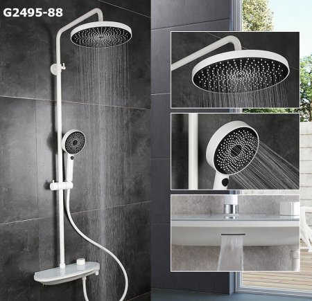 Душевая система Gappo G2495-88 Белая 