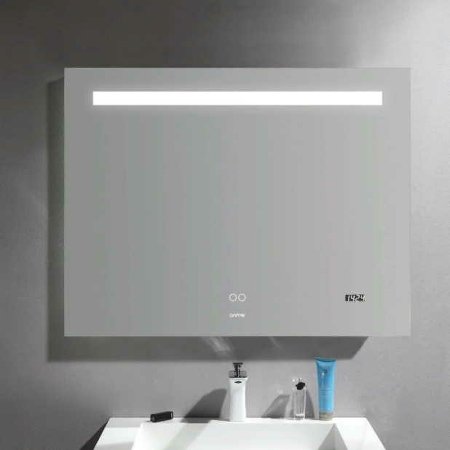 Зеркало Gappo 90 G604-9 с подсветкой с сенсорным выключателем, подогревом и часами 