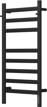 Полотенцесушитель электрический APEXTERMO Sfera SF10184BM 800x400 с крючками, черный матовый 