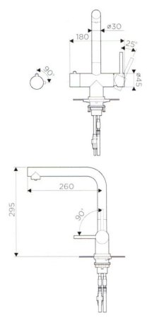 Смеситель для кухонной мойки Omoikiri Takamatsu 