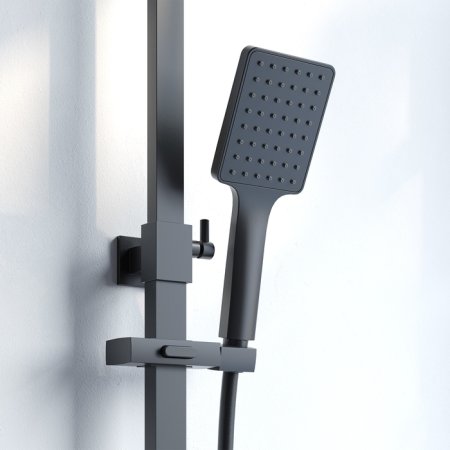 Смеситель с верхним душем черный IDDIS Bild (BILBL1Fi06) 