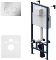 Инсталляция AM.PM Pro С I012707.0131 для унитаза с клавишей смыва Хром матовый Инсталляция AM.PM Pro С I012707.0131 для унитаза с клавишей смыва Хром матовый