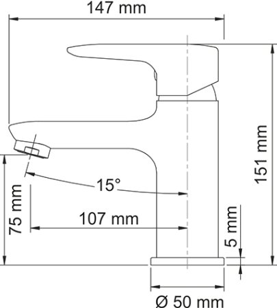 Смеситель WasserKRAFT Vils 5603 для раковины 