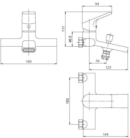 Смеситель для ванны и душа ESKO ONTARIO (ON 54) 