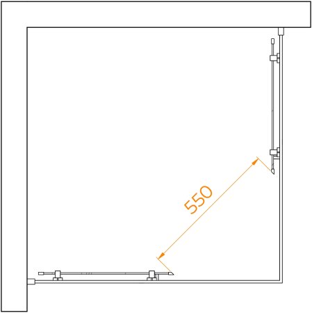 Душевой уголок RGW PA-030B 1000x1000 