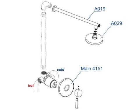 Душевой комплект WasserKRAFT A12429 