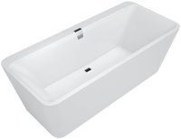 Квариловая ванна Villeroy & Boch Squaro Edge 12 180x80 alpin отдельностоящая UBQ180SQE9W2V-01