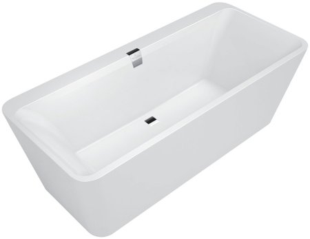 Квариловая ванна Villeroy & Boch Squaro Edge 12 180x80 alpin отдельностоящая UBQ180SQE9W2V-01 