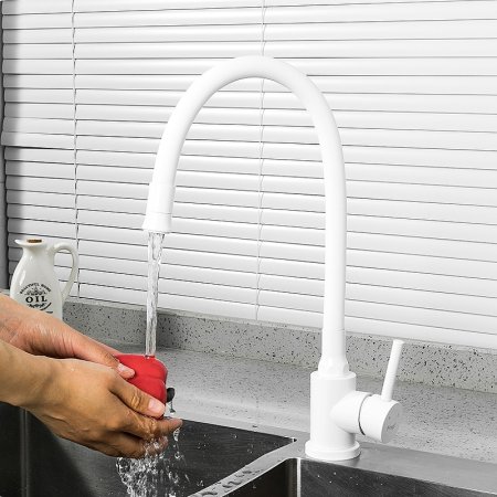 Смеситель для кухни Frap F40994-8 Белый 