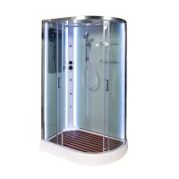 Душевая кабина Deto А102 L LED с кнопкой и гидромассажем