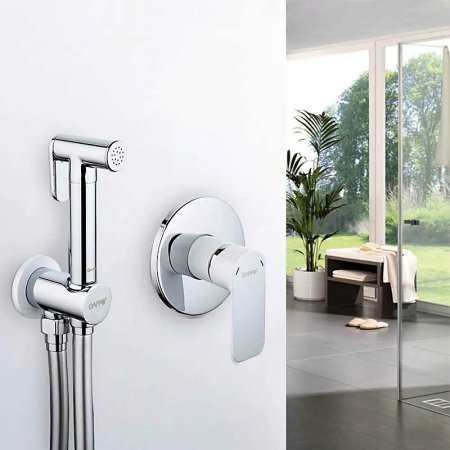 Гигиенический душ со смесителем Gappo Noar G7248 Белый Хром 