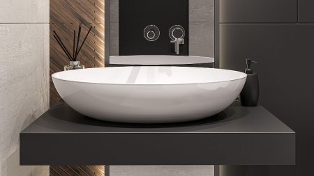 Раковина-чаша Whitecross Citrine 60 0717.060040.100 Белая глянцевая 