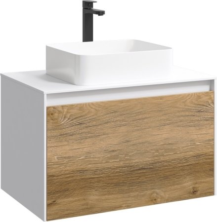 Корпус тумбы под раковину Aqwella 5 Stars Mobi 80 MOB0108W подвесной Белый 