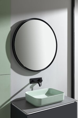 Зеркало Allen Brau Infinity 60 1.21022.BL с подсветкой Черное с сенсорным выключателем 