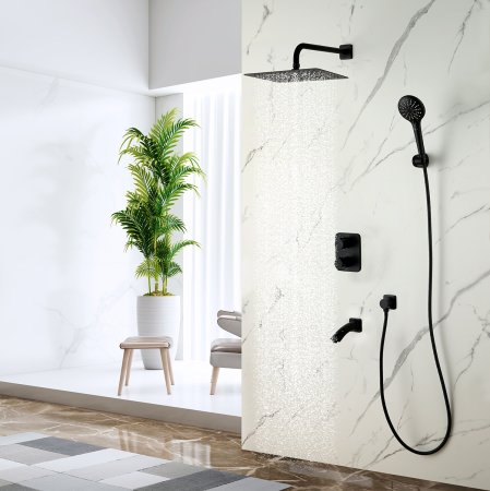 Душевая система Lemark Bronx встраиваемая (LM3742BL) 