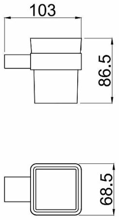 Стакан для зубных щеток Allen Brau Infinity 6.21002-00 Хром 