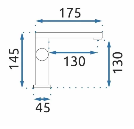 Смеситель для раковины без донного клапана Rea Tap REA-B2008 