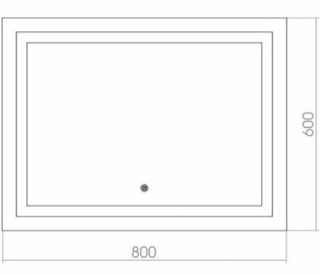 Зеркало Creto Amelia 80 2-800600A с подсветкой с сенсорным выключателем 