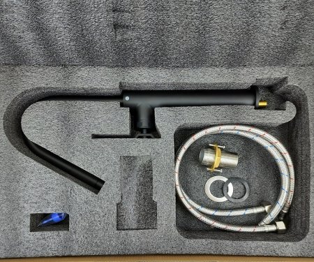 Смеситель для раковины Bronze de Luxe 1760'S Loft 3352SB Черный матовый 