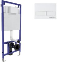 Инсталляция Berges Novum 040211 для унитаза с Белой клавишей смыва