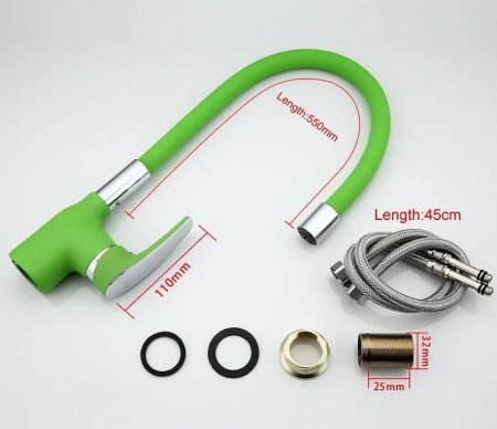 Смеситель для кухни Frap F4453-05 Зеленый 