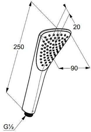 Ручной душ Kludi Fizz 6760005-00 Хром 
