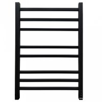 Полотенцесушитель электрический Grois Alex GR-102 500/800 П8 RAL9005 черный матовый диммер справа