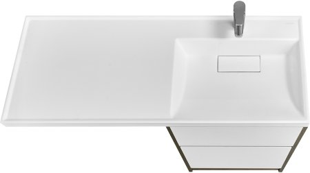 Тумба под раковину Aquaton Лондри 120 1A266901LHDY0 Дуб Кантри без фасада 