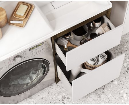 Тумба под раковину Aquaton Лондри 120 1A266901LHDY0 Дуб Кантри без фасада 