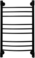 Полотенцесушитель электрический Energy Ergo2 850x500 черный матовый, форма лесенка, скрытое/наружное подключение, 850мм x 534мм