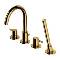 Смеситель Omnires Y Y1232GL для ванны с душем золото на борт ванны