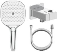 Лейка для душа с держателем (с подключением шланга) и шлангом Raglo R476.40, хром