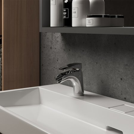 Смеситель для раковины Paini Ovo 86CR211WFKM Хром 