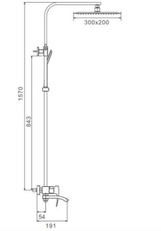 Душевая система Gappo G07 G2407-8 Белая Хром 