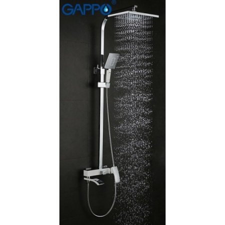 Душевая система Gappo G07 G2407-8 Белая Хром 
