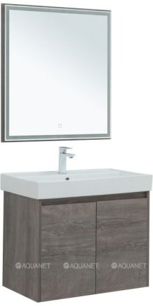 Мебель для ванной Aquanet Nova Lite 75 дуб рошелье (2 дверцы) 