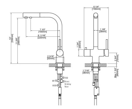 Смеситель Timo Saona 2356/00FL для кухонной мойки, хром 