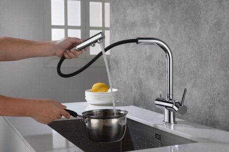 Смеситель Timo Saona 2356/00FL для кухонной мойки, хром 