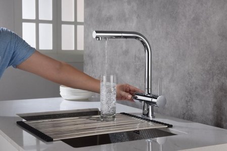 Смеситель Timo Saona 2356/00FL для кухонной мойки, хром 