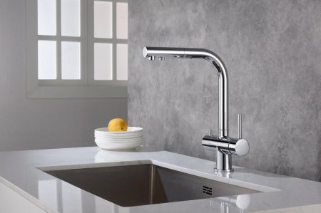 Смеситель Timo Saona 2356/00FL для кухонной мойки, хром 