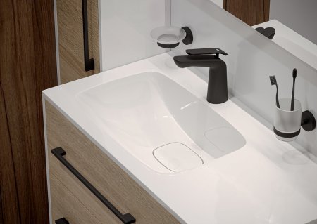 Смеситель Timo Olivia 3261/03F для раковины, черный 